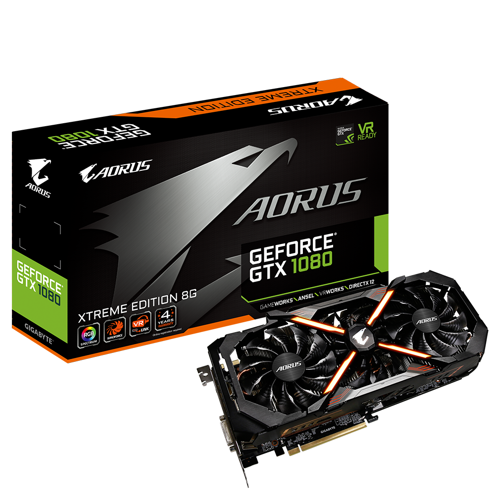 Card đồ họa GTX 1080 Aorus Extreme FULL BOX